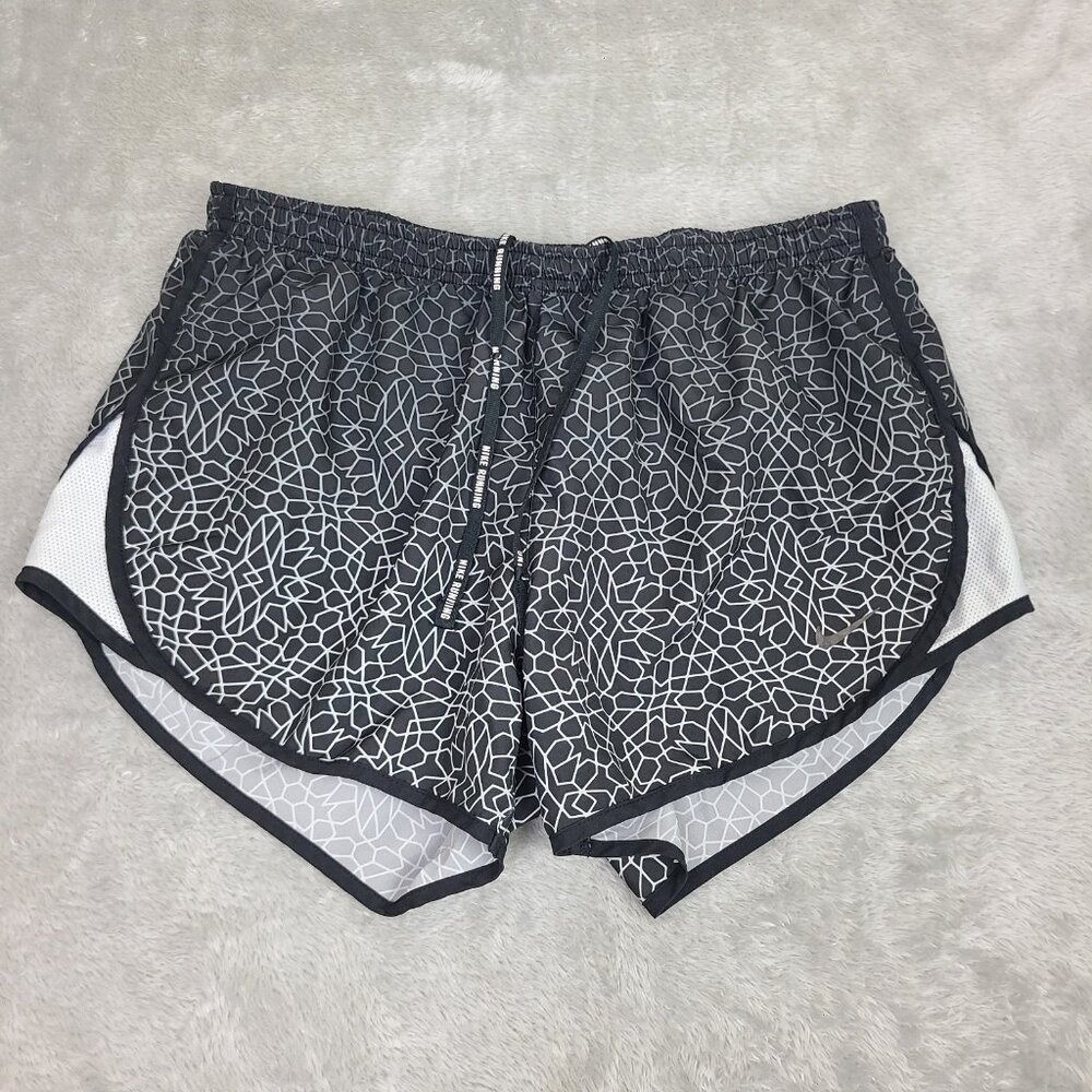 Nike‎ Dri-Fit Lined Running Shorts Black and tan mesh lined Size Short Dri Fit